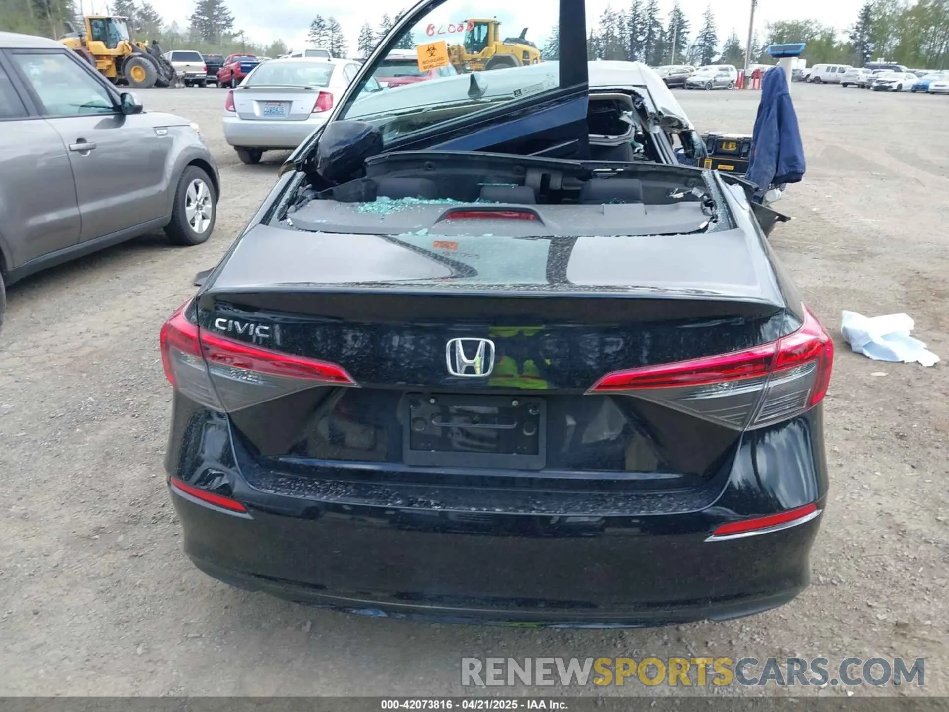 15 Photograph of a damaged car 2HGFE2F21NH548383 HONDA CIVIC 2022