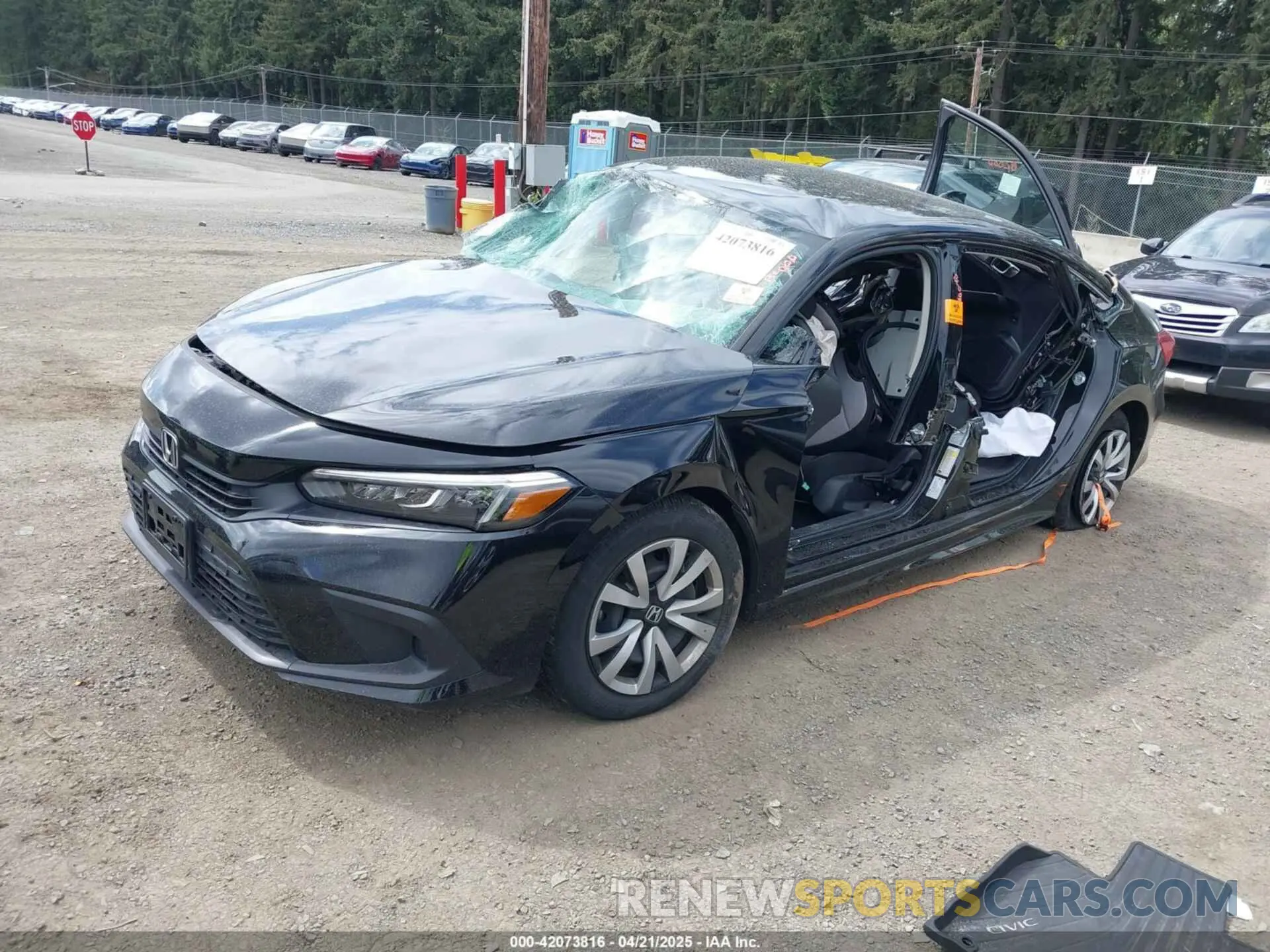 2 Photograph of a damaged car 2HGFE2F21NH548383 HONDA CIVIC 2022