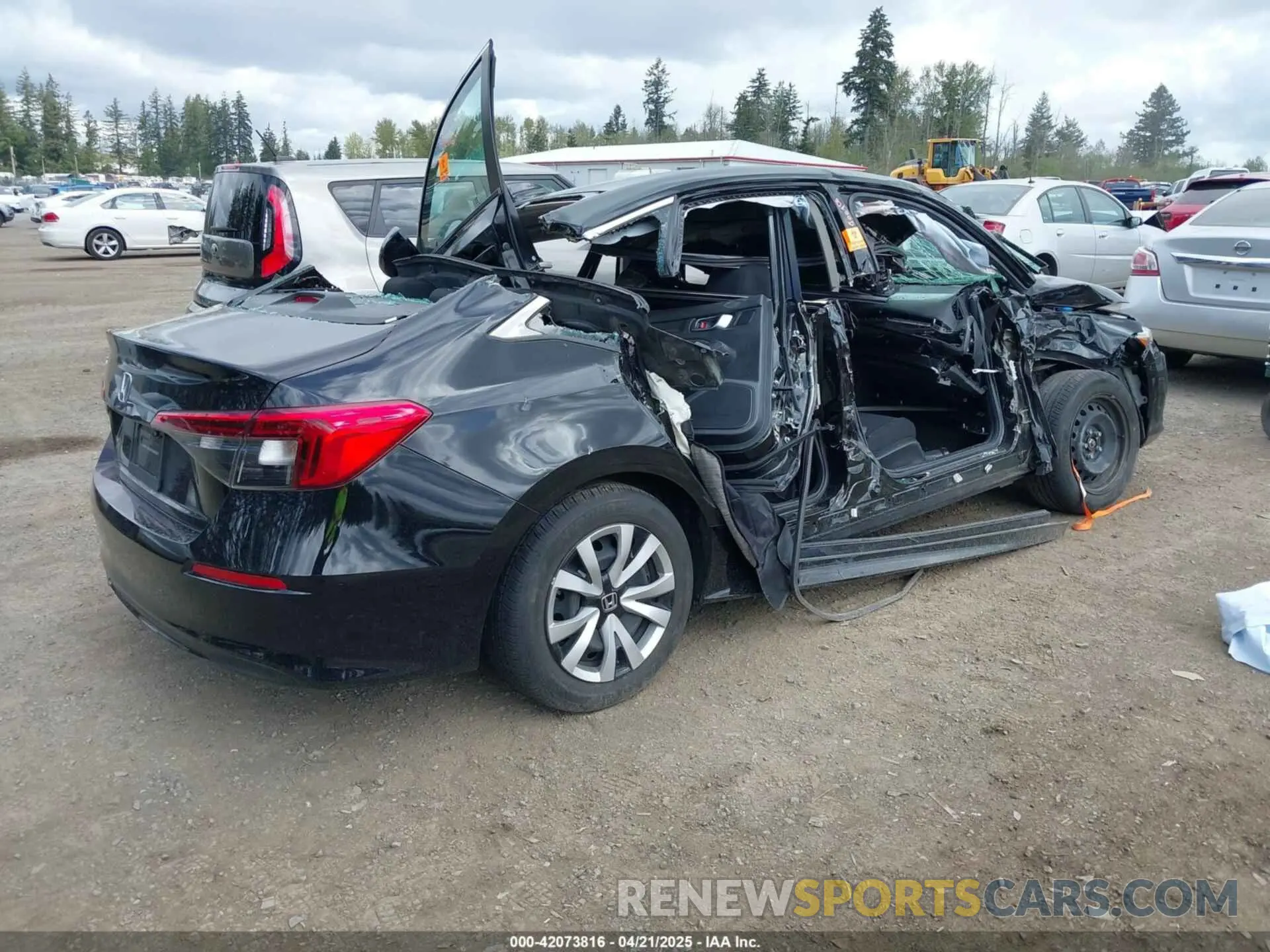 4 Photograph of a damaged car 2HGFE2F21NH548383 HONDA CIVIC 2022