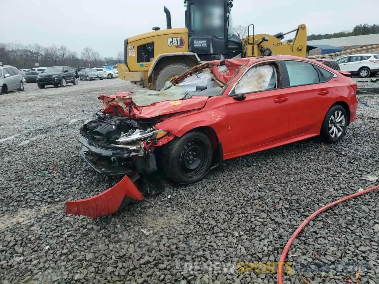 1 Photograph of a damaged car 2HGFE2F21NH548996 HONDA CIVIC 2022