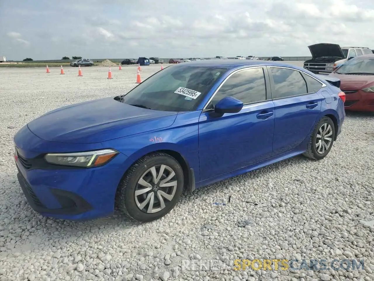 1 Photograph of a damaged car 2HGFE2F21NH569332 HONDA CIVIC 2022