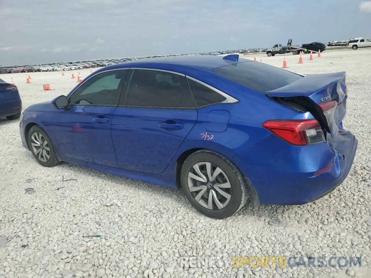 2 Photograph of a damaged car 2HGFE2F21NH569332 HONDA CIVIC 2022