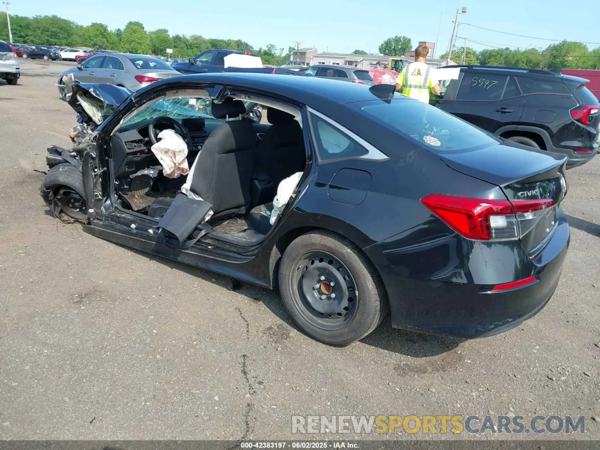 3 Photograph of a damaged car 2HGFE2F21NH573459 HONDA CIVIC 2022