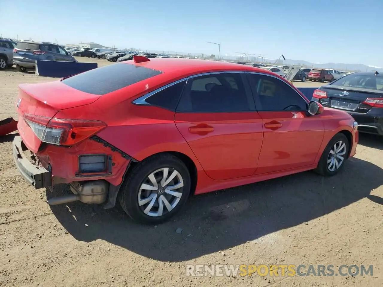 3 Photograph of a damaged car 2HGFE2F22NH520110 HONDA CIVIC 2022