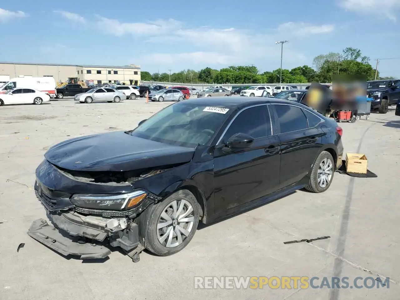 1 Photograph of a damaged car 2HGFE2F22NH528577 HONDA CIVIC 2022
