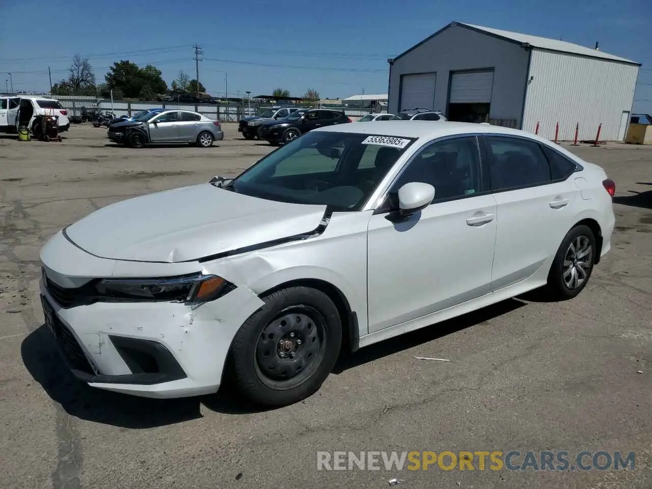 1 Photograph of a damaged car 2HGFE2F23NH505356 HONDA CIVIC 2022