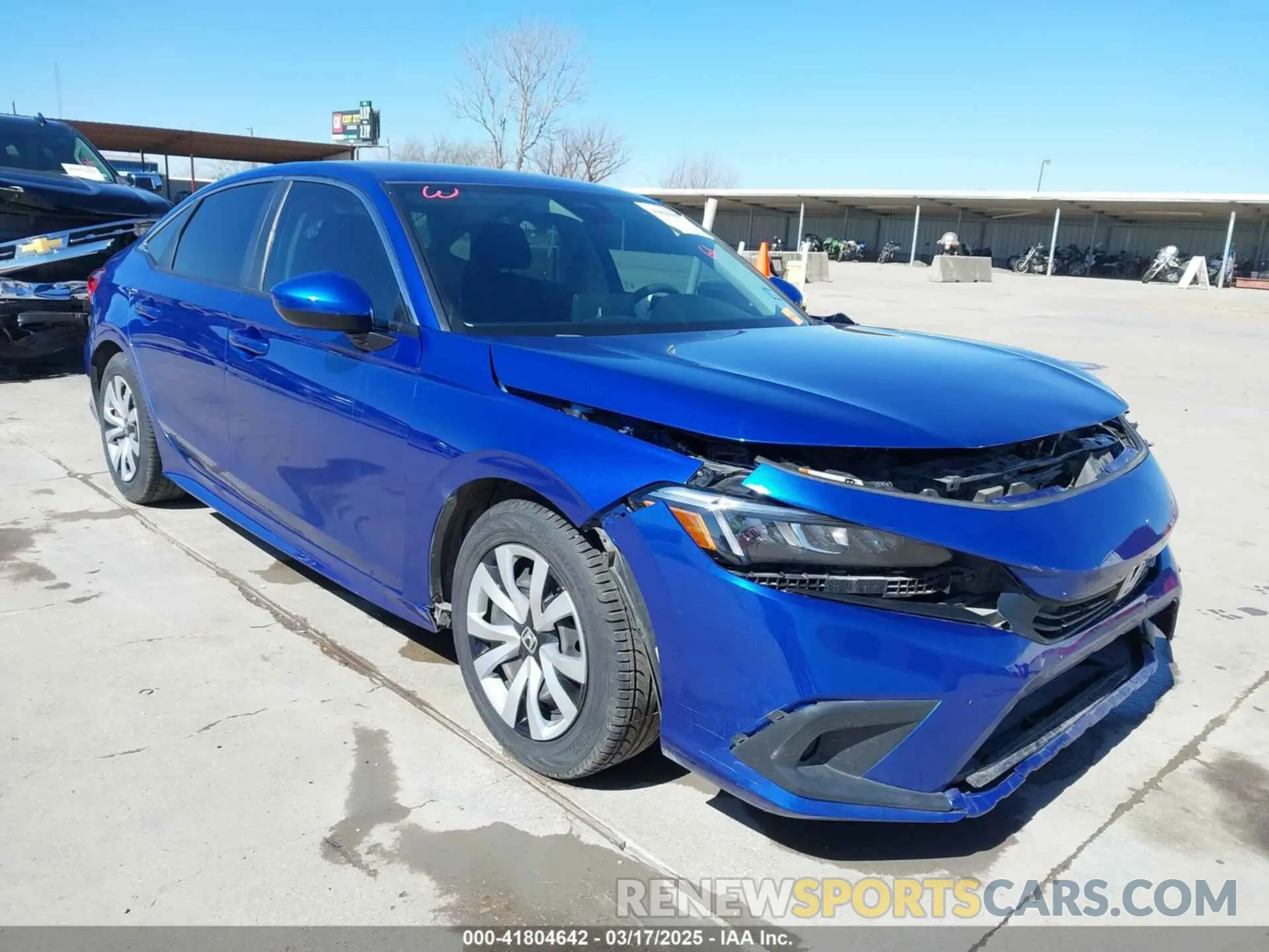 1 Photograph of a damaged car 2HGFE2F24NH510498 HONDA CIVIC 2022