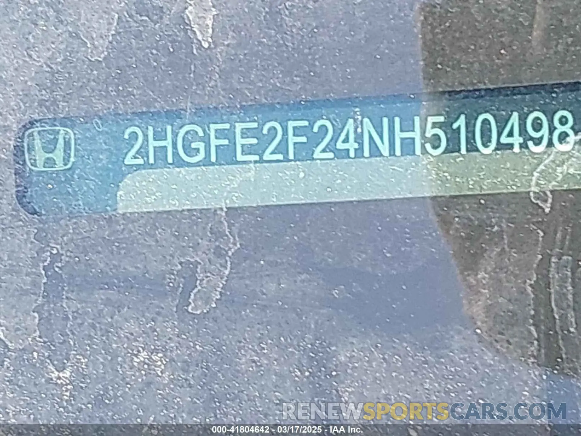 18 Photograph of a damaged car 2HGFE2F24NH510498 HONDA CIVIC 2022