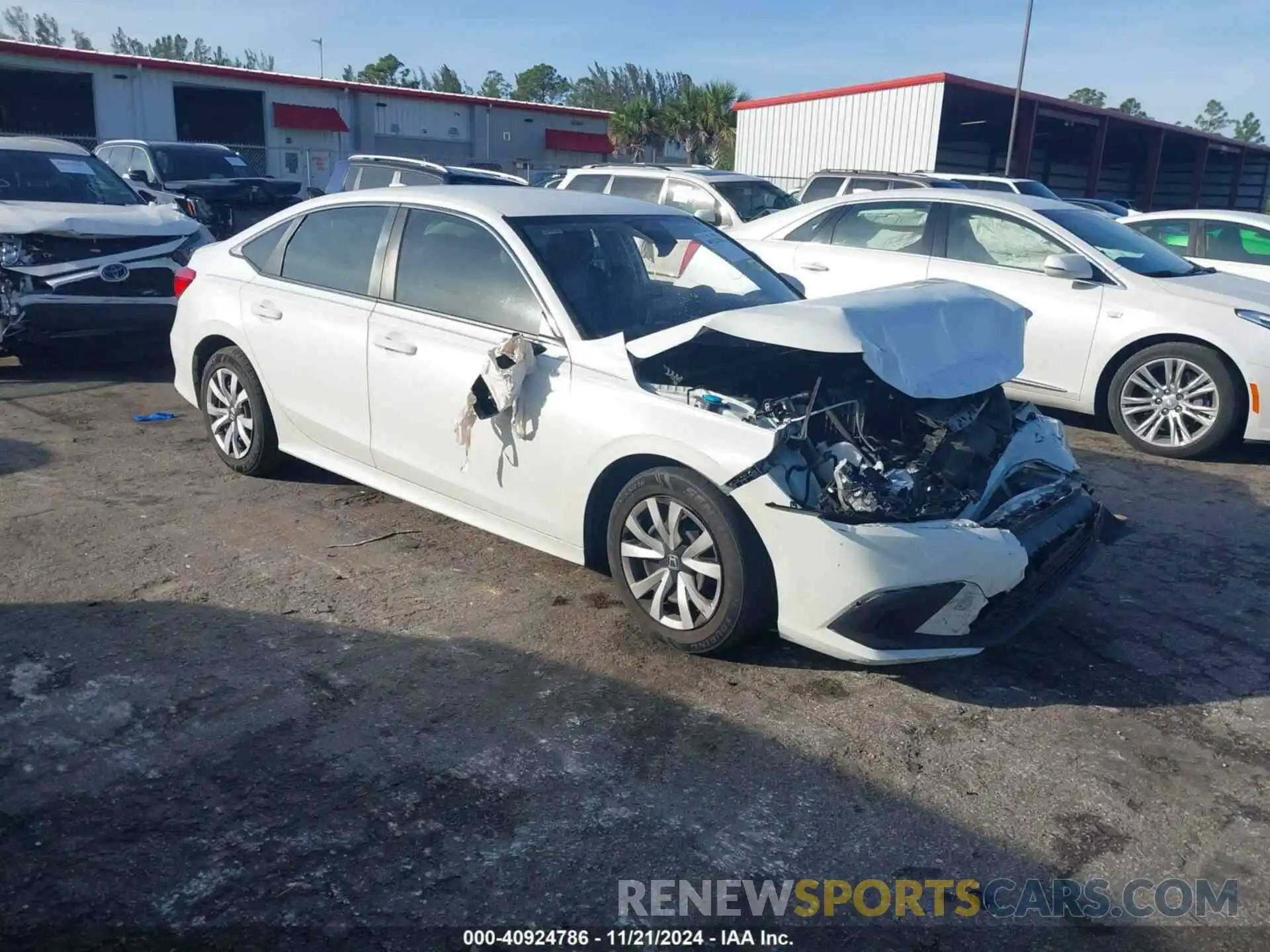 1 Photograph of a damaged car 2HGFE2F24NH532467 HONDA CIVIC 2022