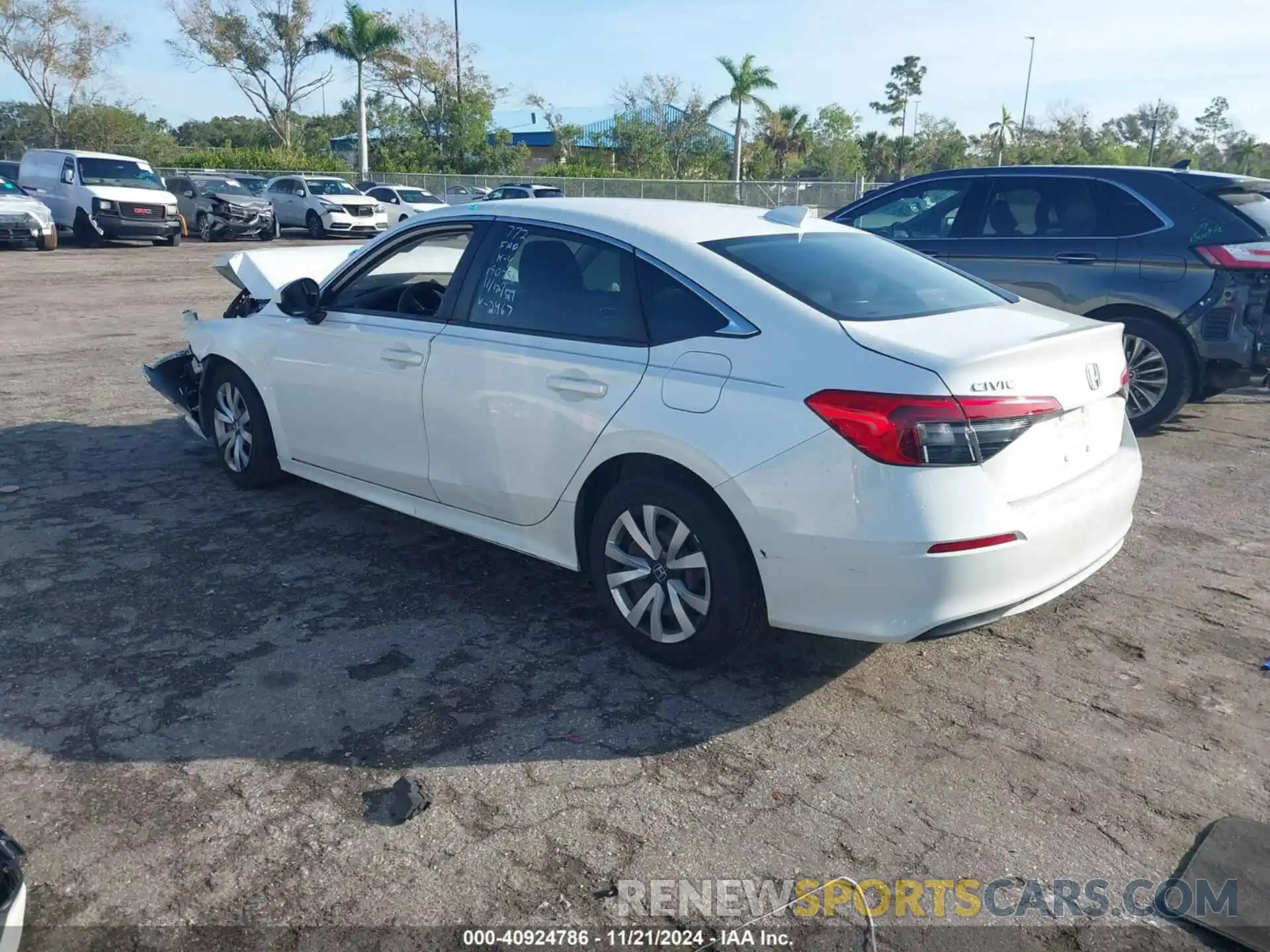 3 Photograph of a damaged car 2HGFE2F24NH532467 HONDA CIVIC 2022