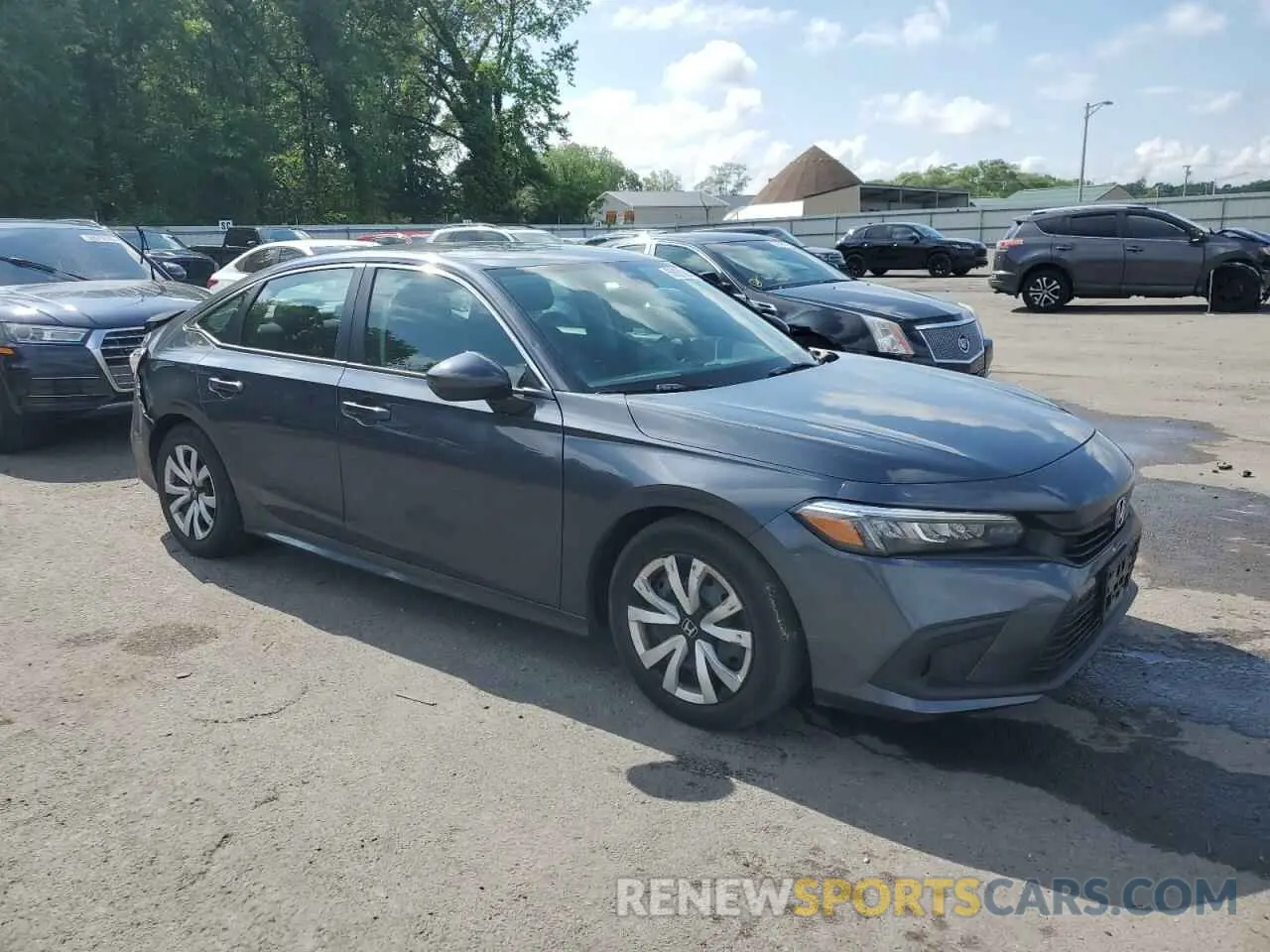 4 Photograph of a damaged car 2HGFE2F24NH595780 HONDA CIVIC 2022