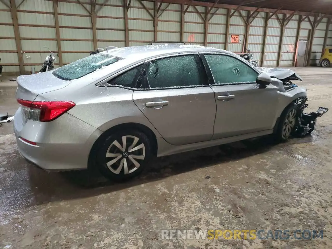 3 Photograph of a damaged car 2HGFE2F25NH108490 HONDA CIVIC 2022
