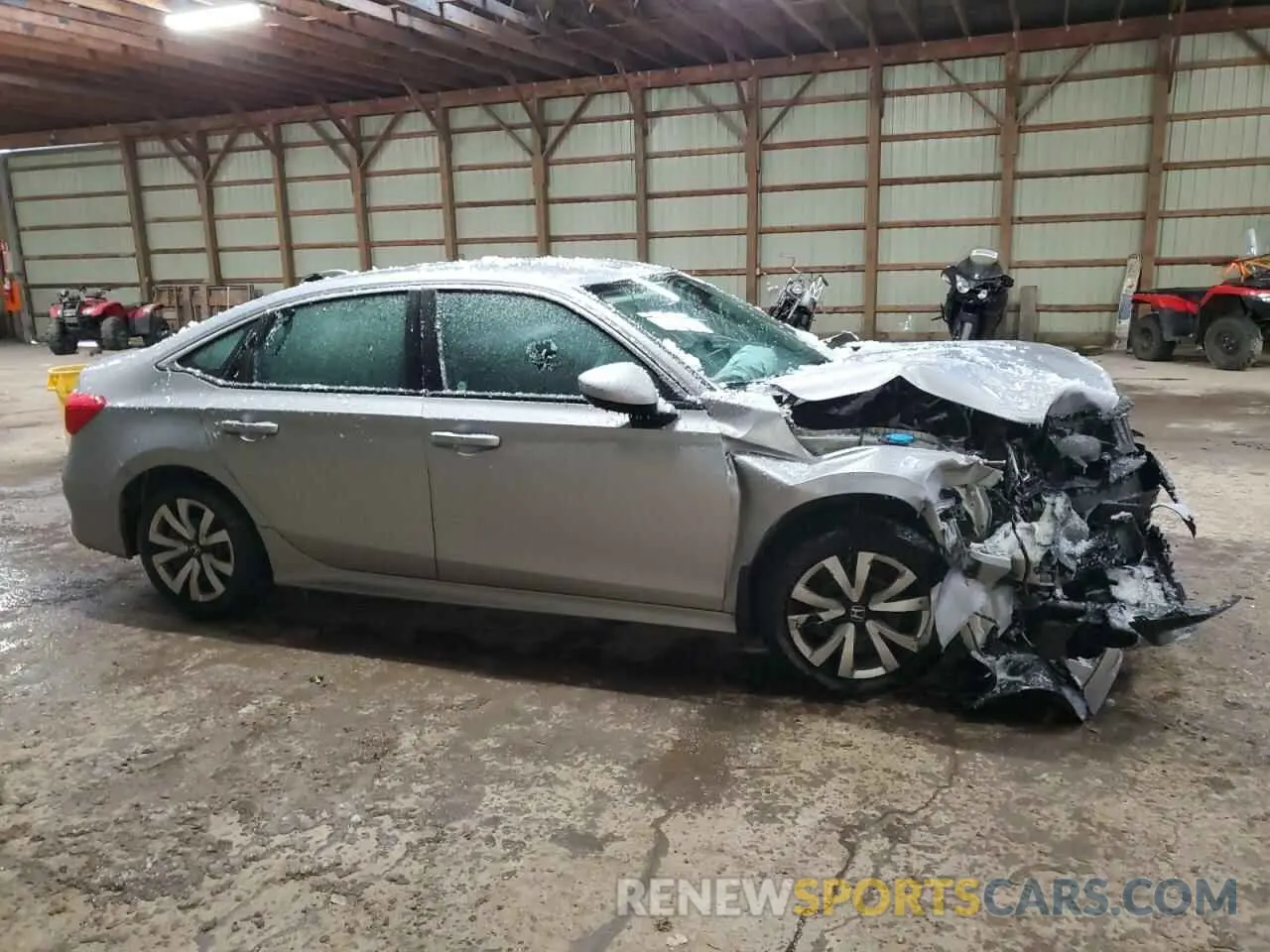 4 Photograph of a damaged car 2HGFE2F25NH108490 HONDA CIVIC 2022