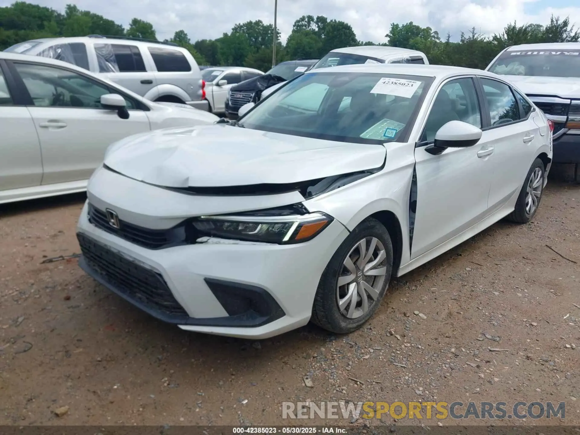 2 Photograph of a damaged car 2HGFE2F25NH510414 HONDA CIVIC 2022
