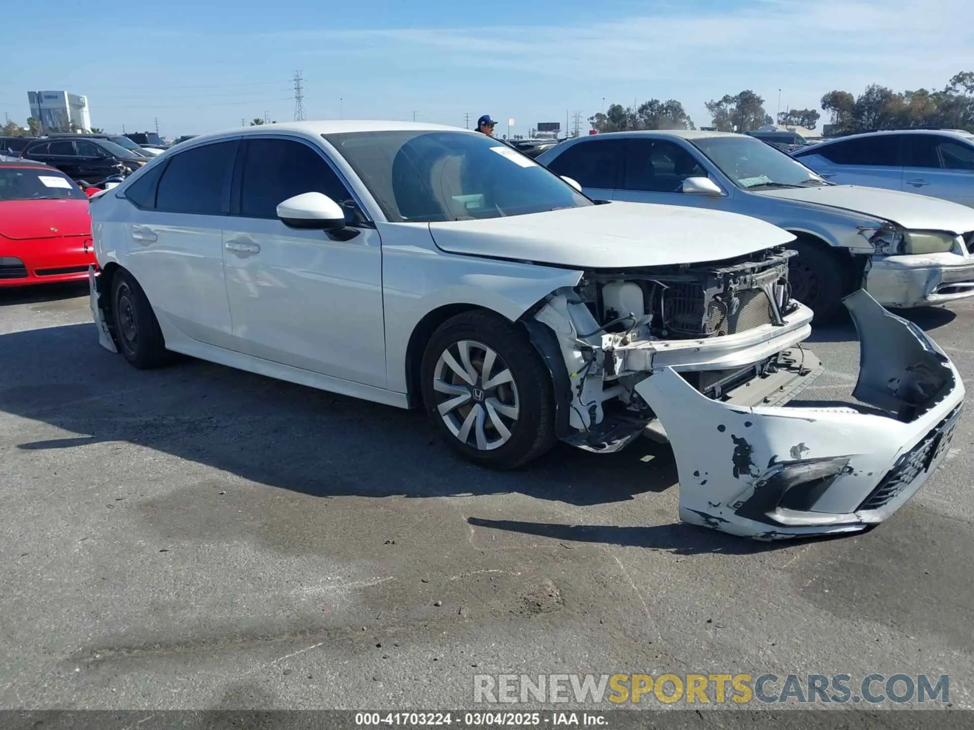 1 Photograph of a damaged car 2HGFE2F25NH526516 HONDA CIVIC 2022