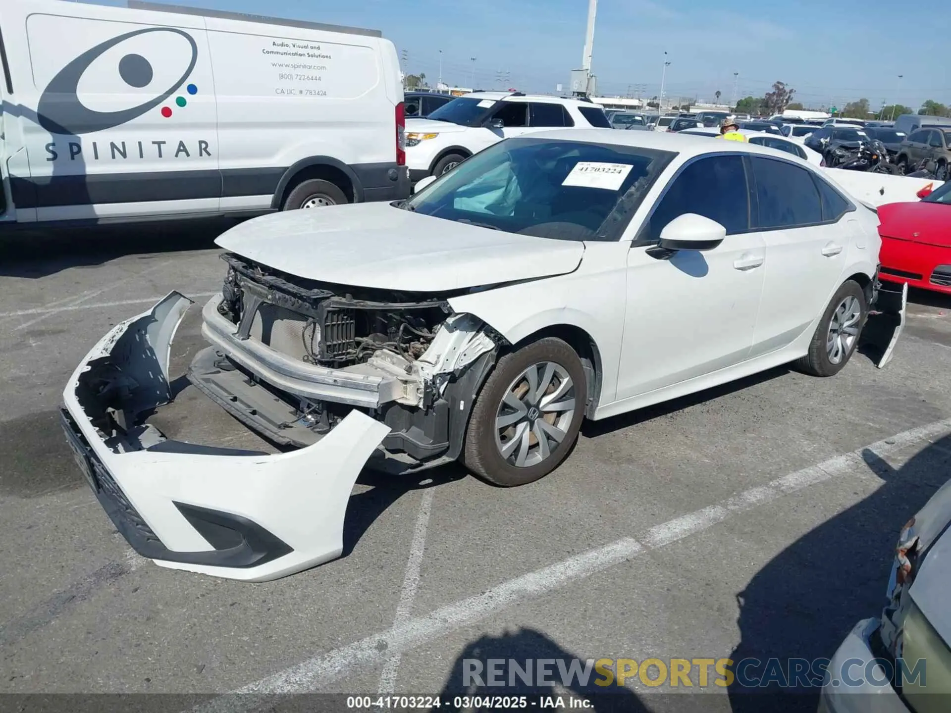 2 Photograph of a damaged car 2HGFE2F25NH526516 HONDA CIVIC 2022