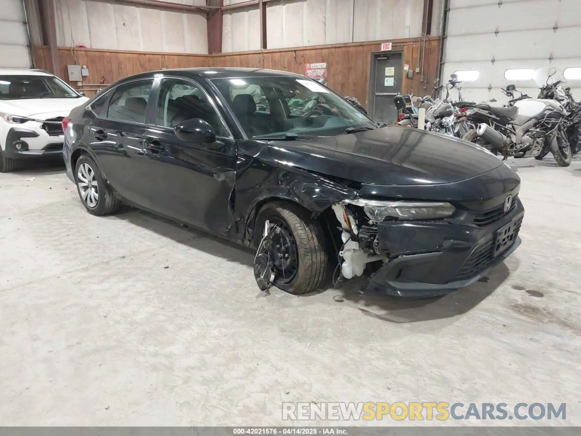 1 Photograph of a damaged car 2HGFE2F25NH553828 HONDA CIVIC 2022