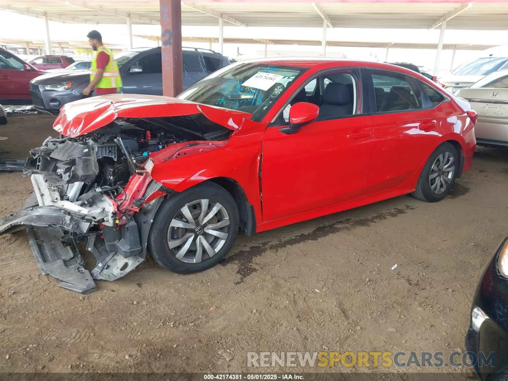 2 Photograph of a damaged car 2HGFE2F25NH569298 HONDA CIVIC 2022