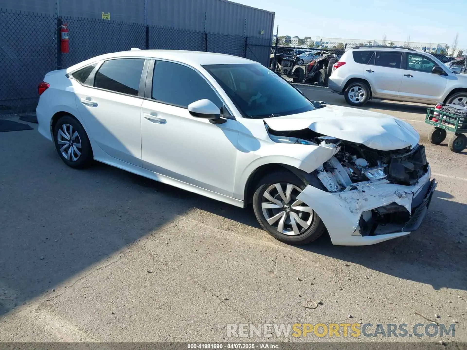 1 Photograph of a damaged car 2HGFE2F27NH510124 HONDA CIVIC 2022