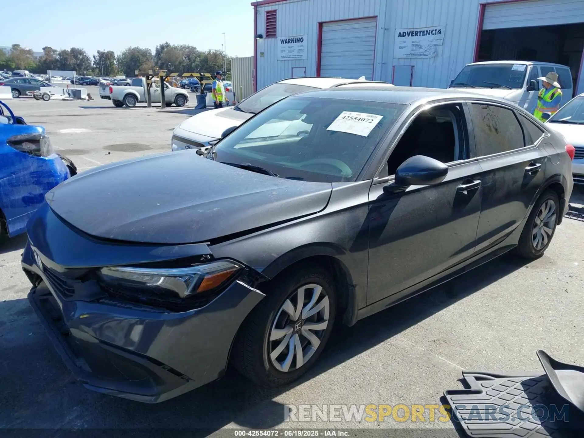 2 Photograph of a damaged car 2HGFE2F27NH517963 HONDA CIVIC 2022
