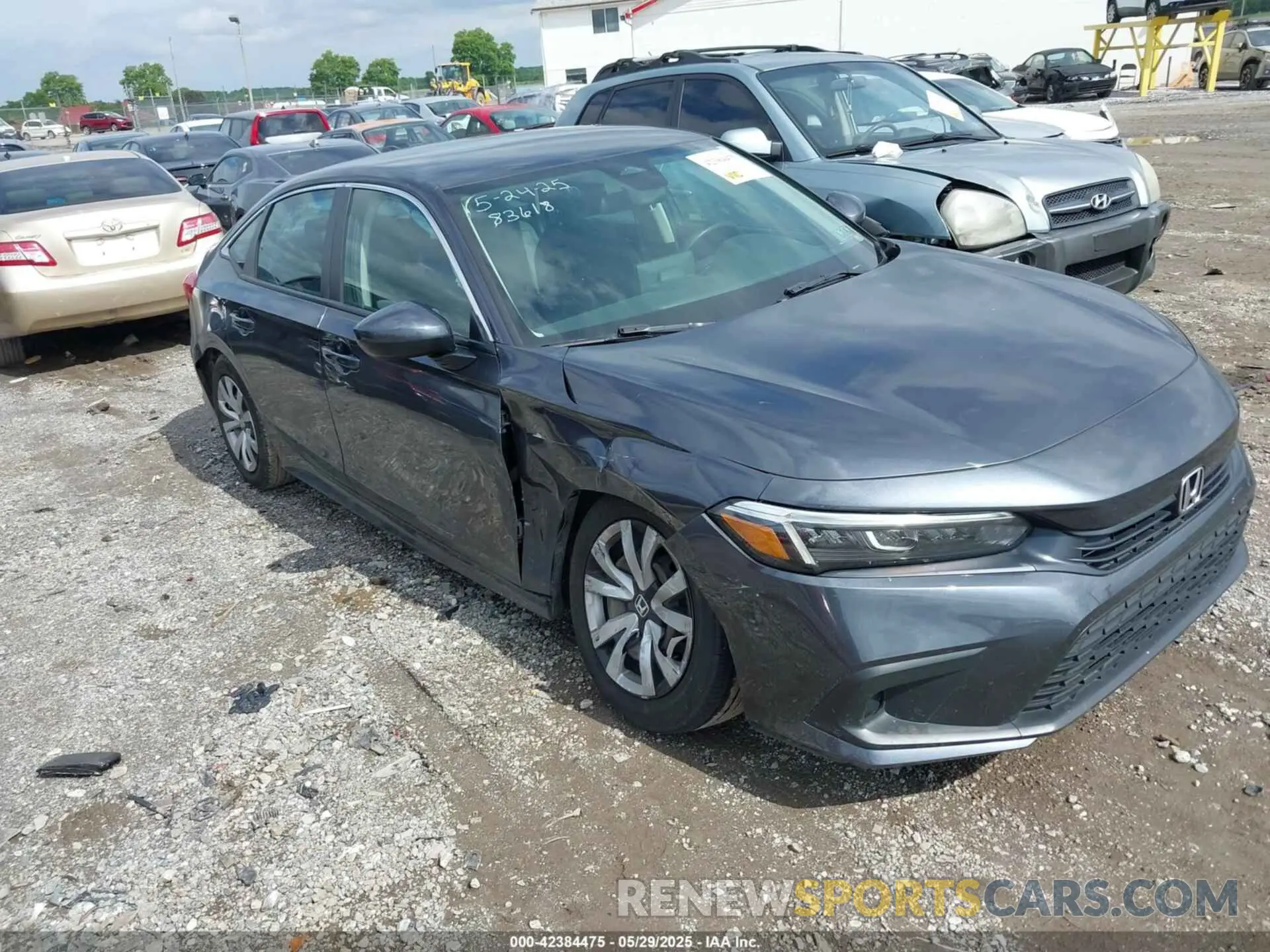 1 Photograph of a damaged car 2HGFE2F27NH522953 HONDA CIVIC 2022