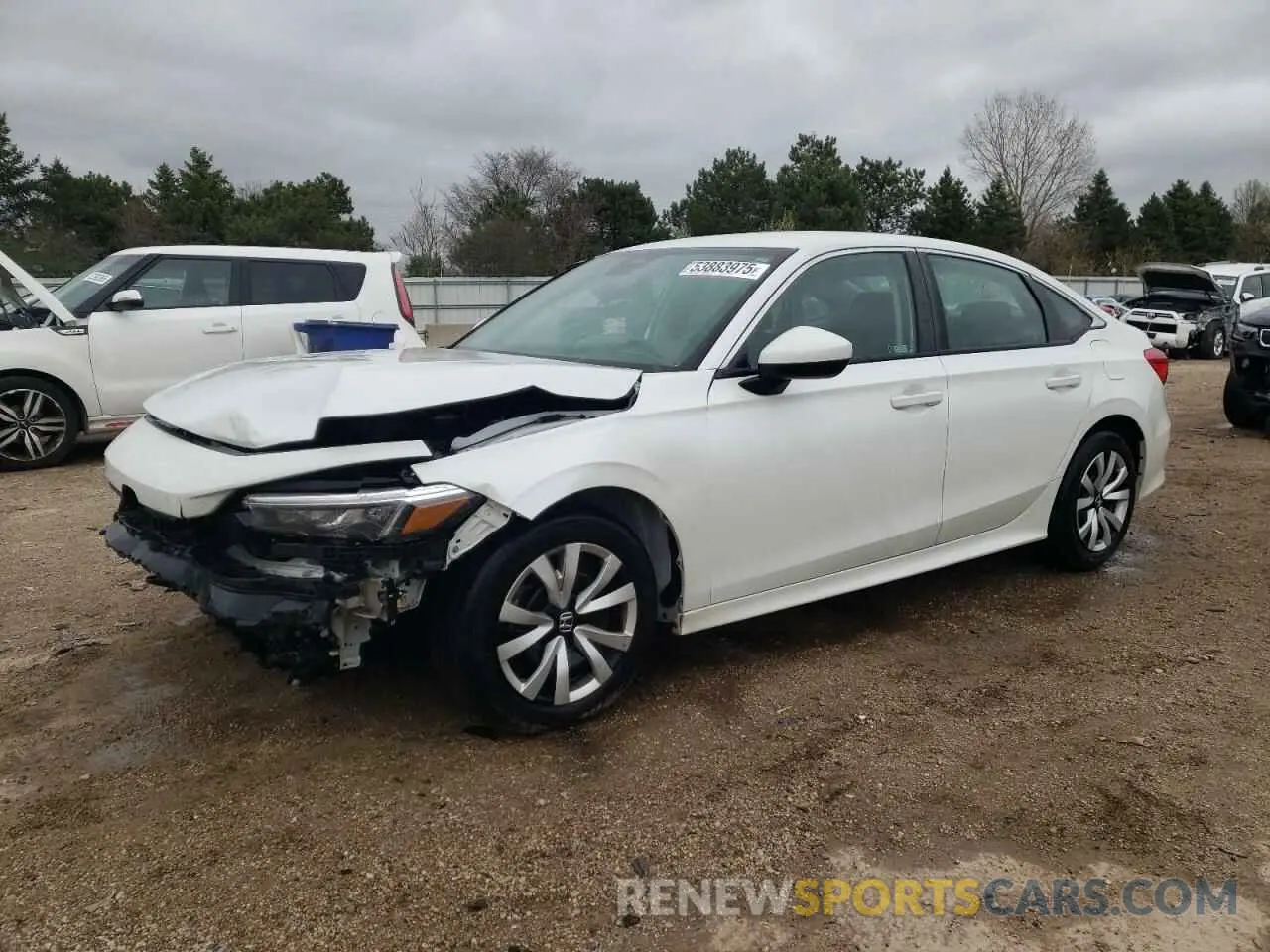 1 Photograph of a damaged car 2HGFE2F27NH532575 HONDA CIVIC 2022