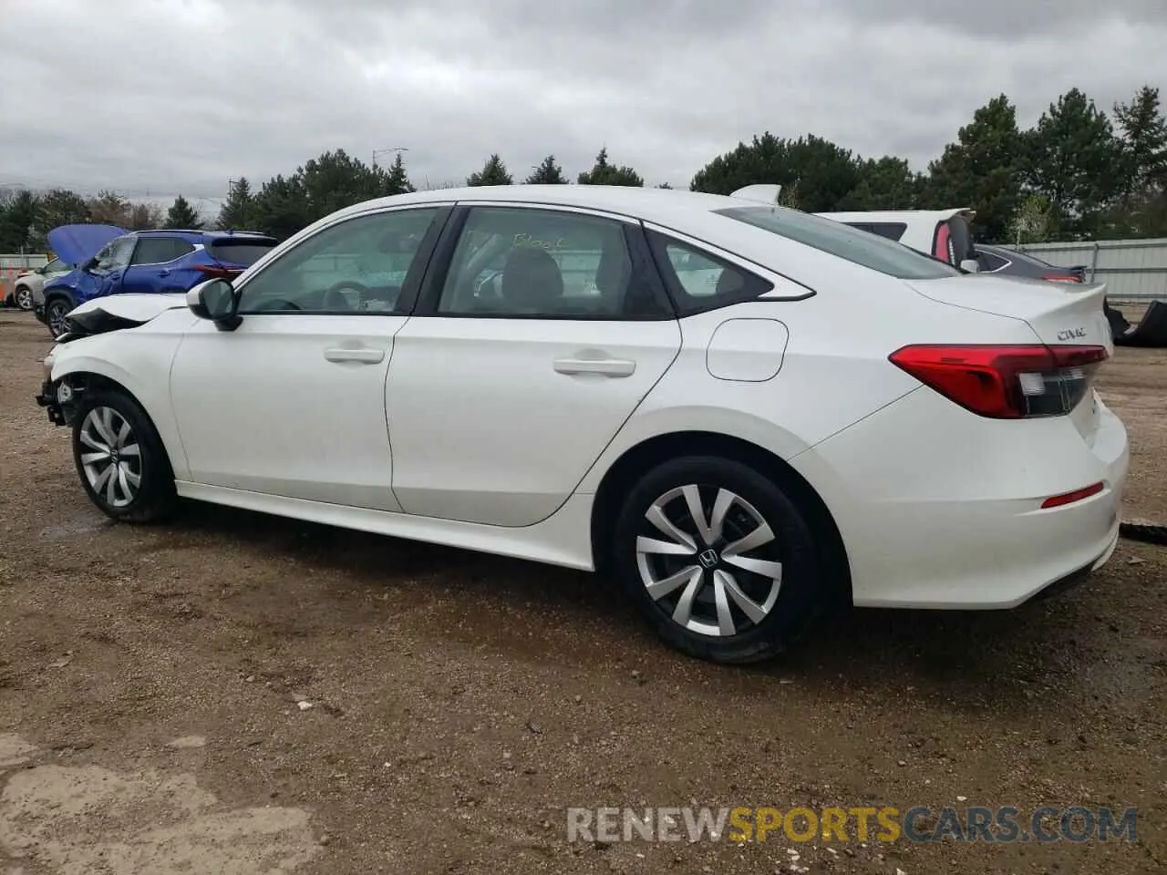 2 Photograph of a damaged car 2HGFE2F27NH532575 HONDA CIVIC 2022