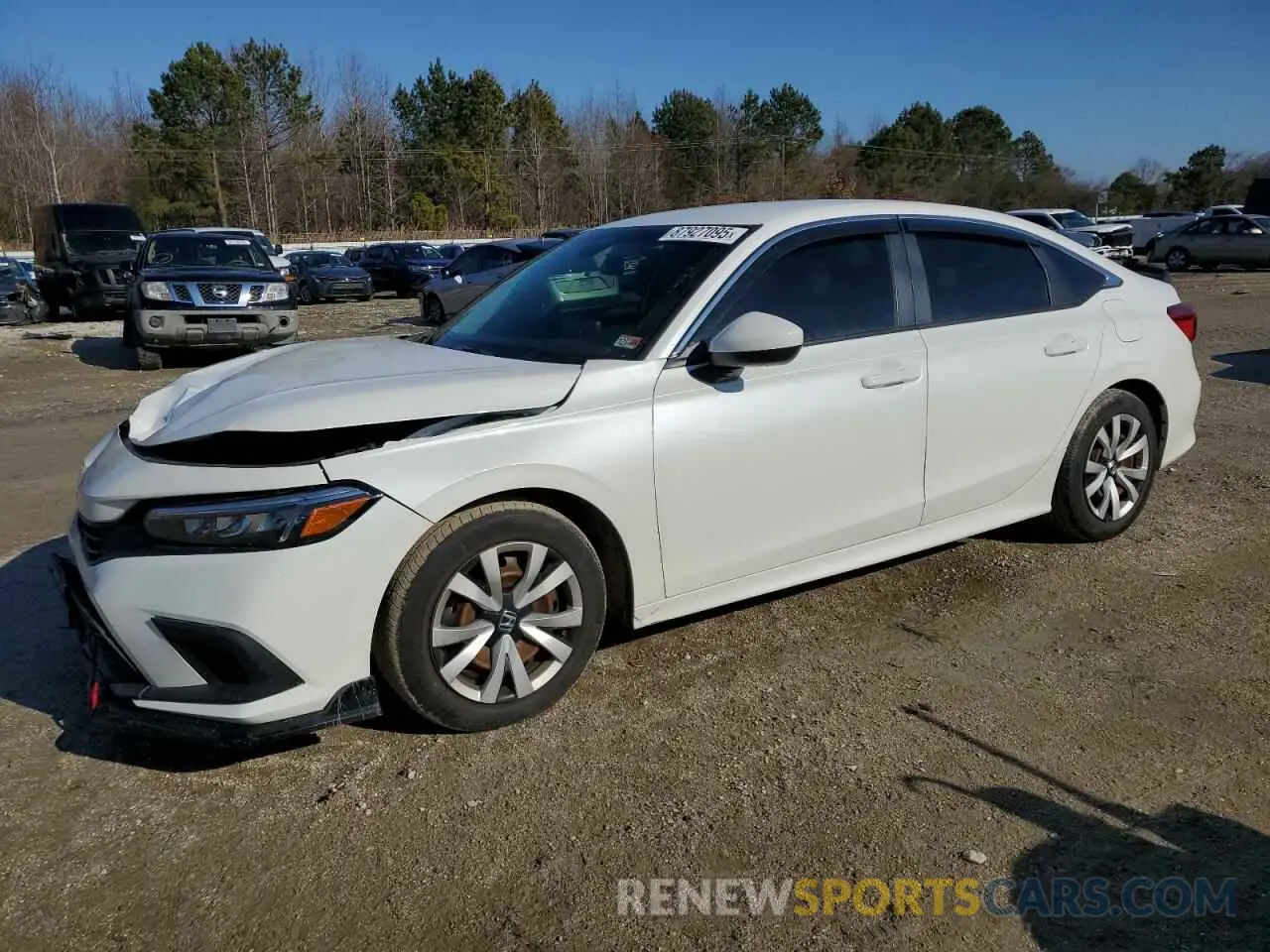 1 Photograph of a damaged car 2HGFE2F27NH539722 HONDA CIVIC 2022