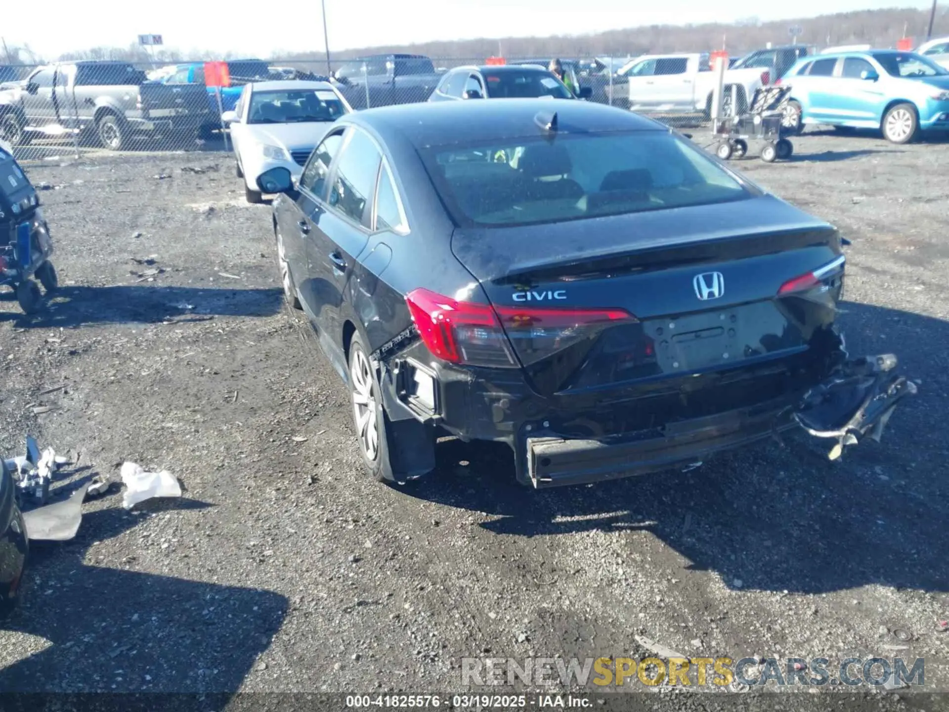 3 Photograph of a damaged car 2HGFE2F27NH564054 HONDA CIVIC 2022