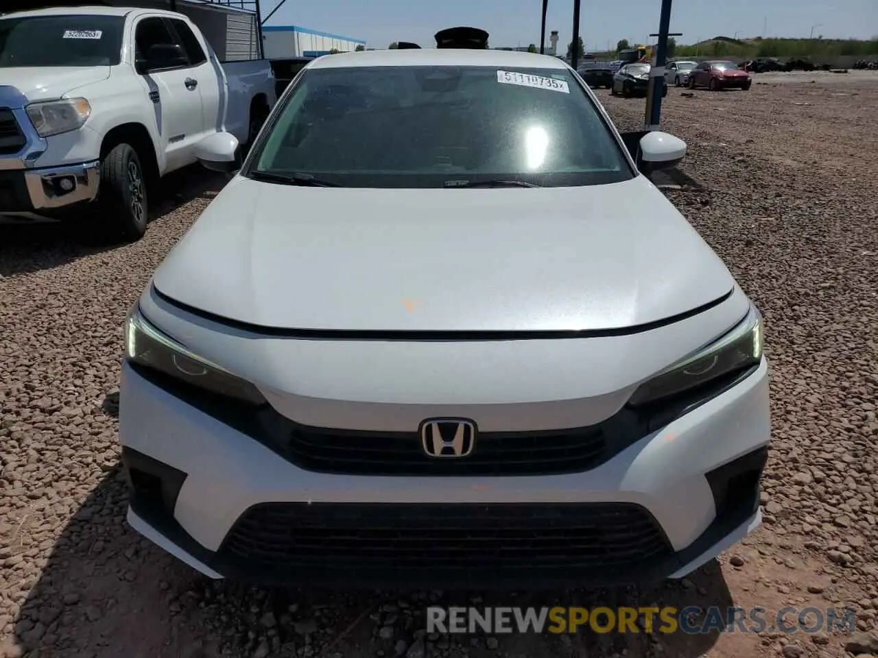 5 Photograph of a damaged car 2HGFE2F28NH511492 HONDA CIVIC 2022