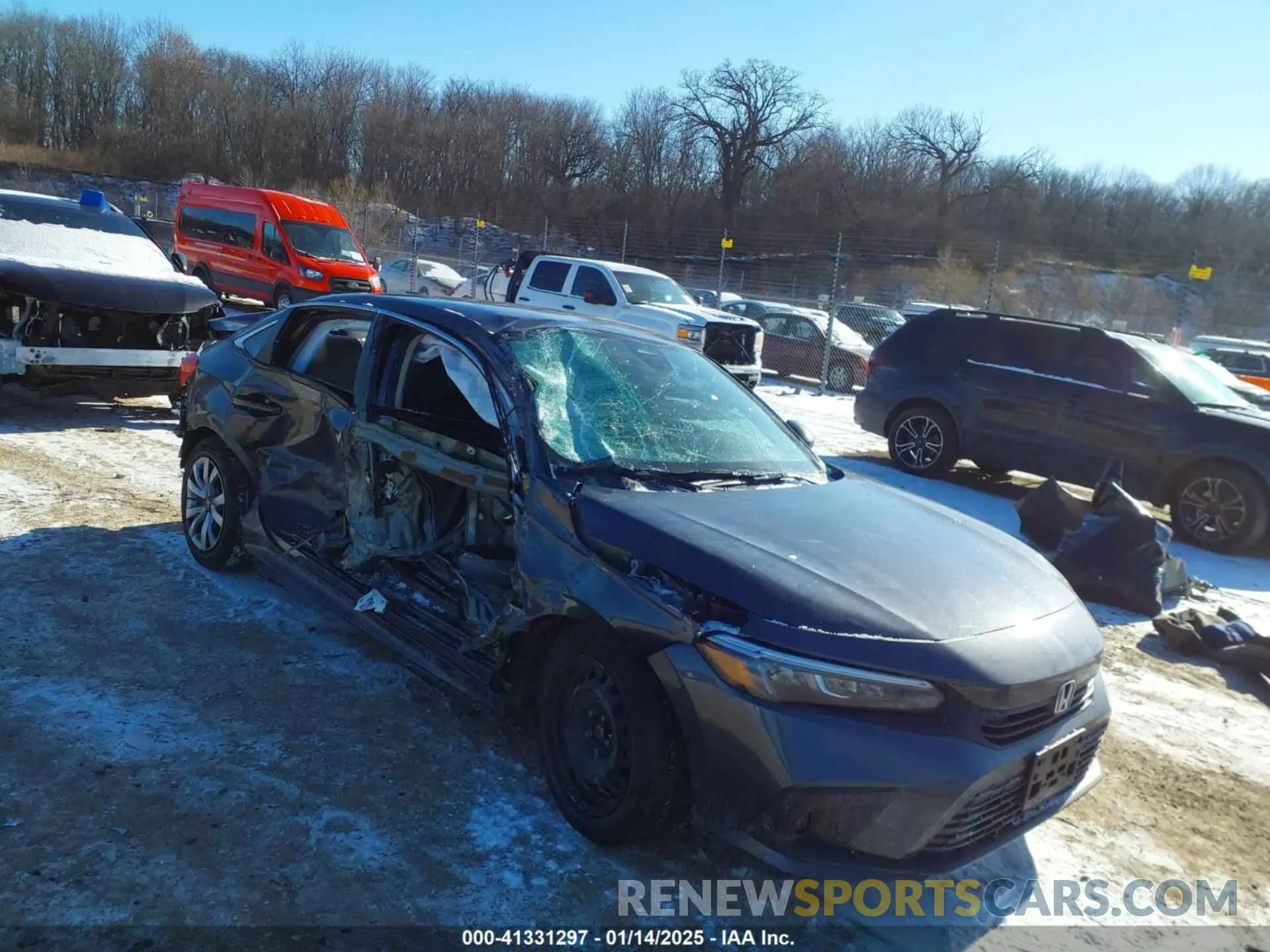 1 Photograph of a damaged car 2HGFE2F28NH516675 HONDA CIVIC 2022