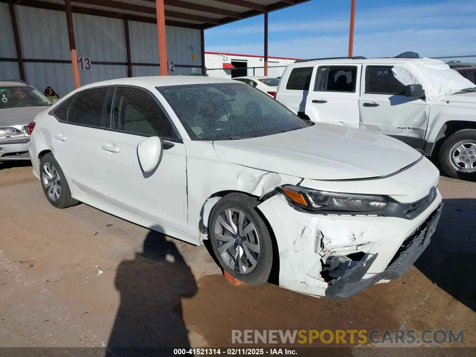 1 Photograph of a damaged car 2HGFE2F28NH520578 HONDA CIVIC 2022
