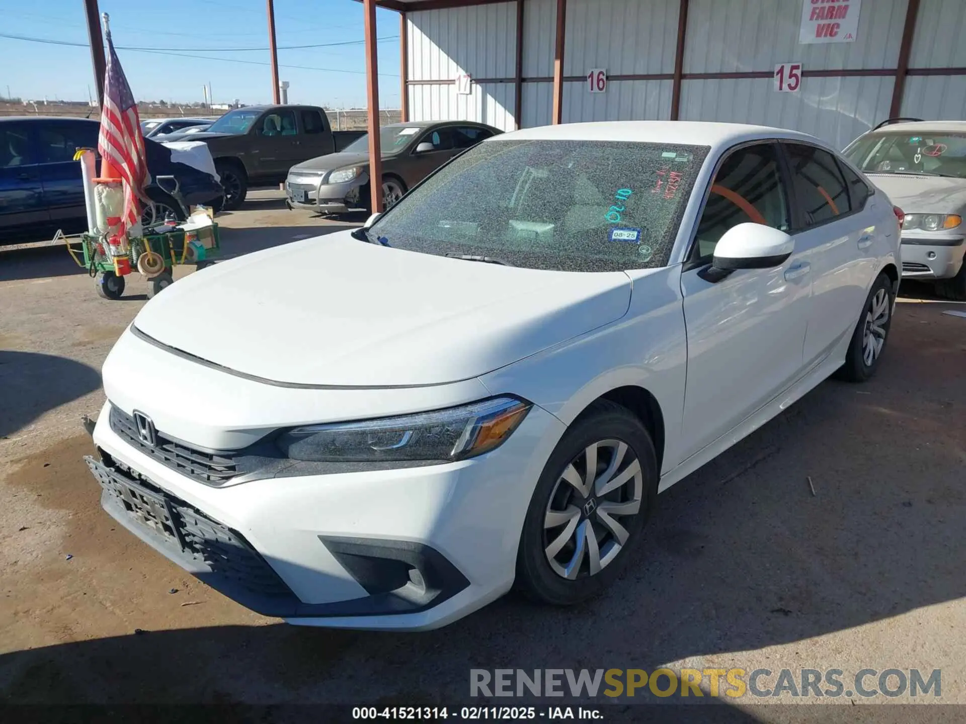 2 Photograph of a damaged car 2HGFE2F28NH520578 HONDA CIVIC 2022