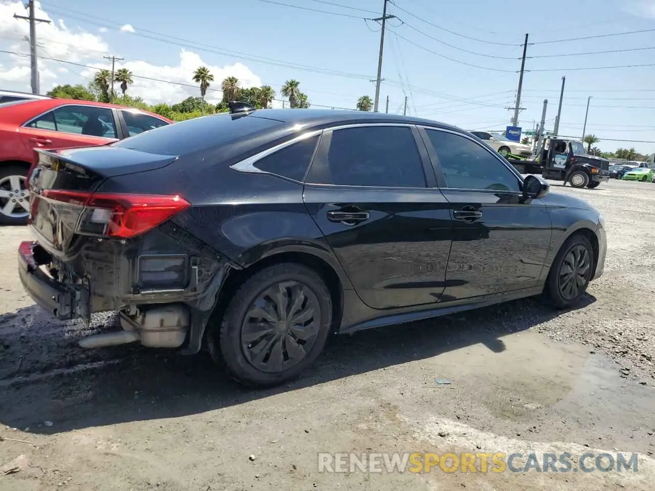 3 Photograph of a damaged car 2HGFE2F28NH532410 HONDA CIVIC 2022
