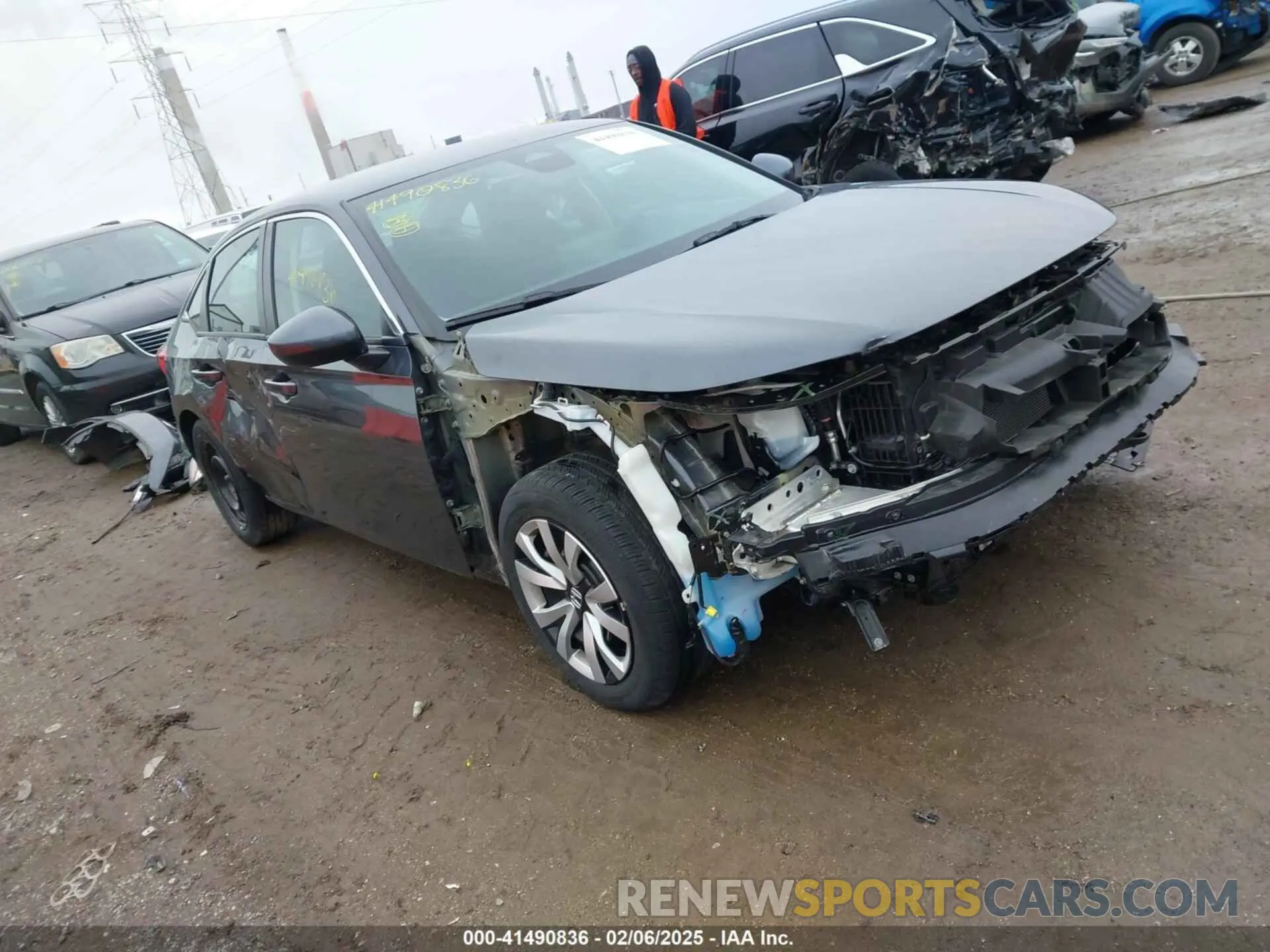1 Photograph of a damaged car 2HGFE2F28NH589979 HONDA CIVIC 2022