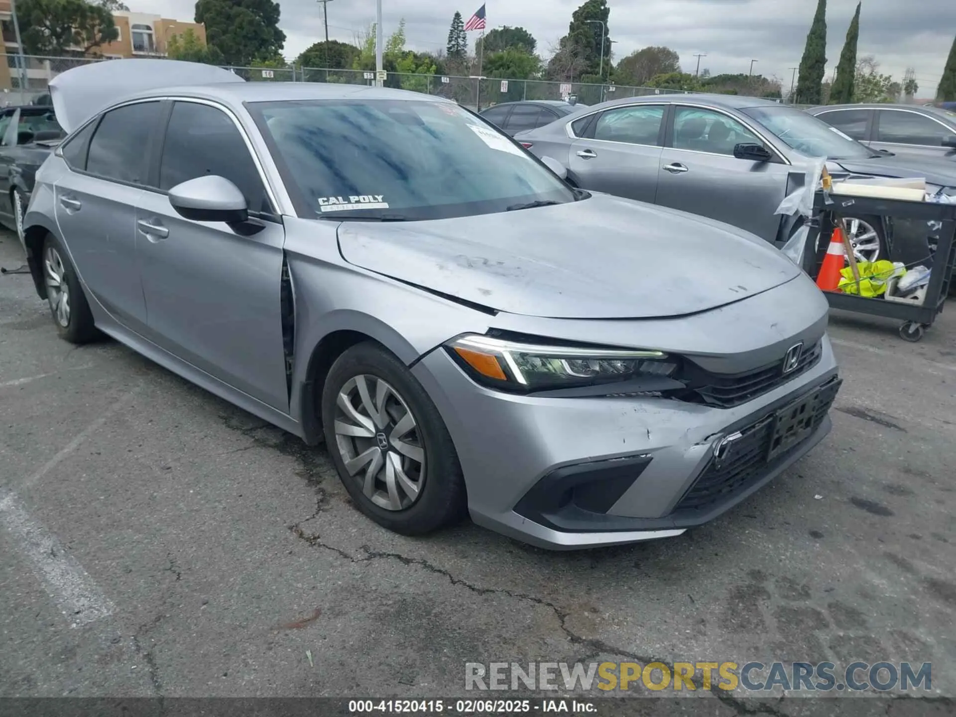1 Photograph of a damaged car 2HGFE2F29NH522470 HONDA CIVIC 2022