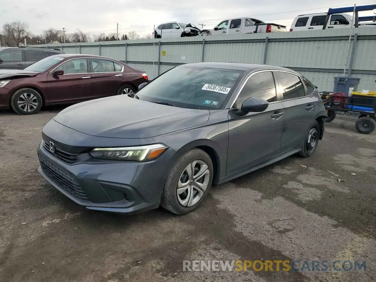 1 Photograph of a damaged car 2HGFE2F29NH572348 HONDA CIVIC 2022