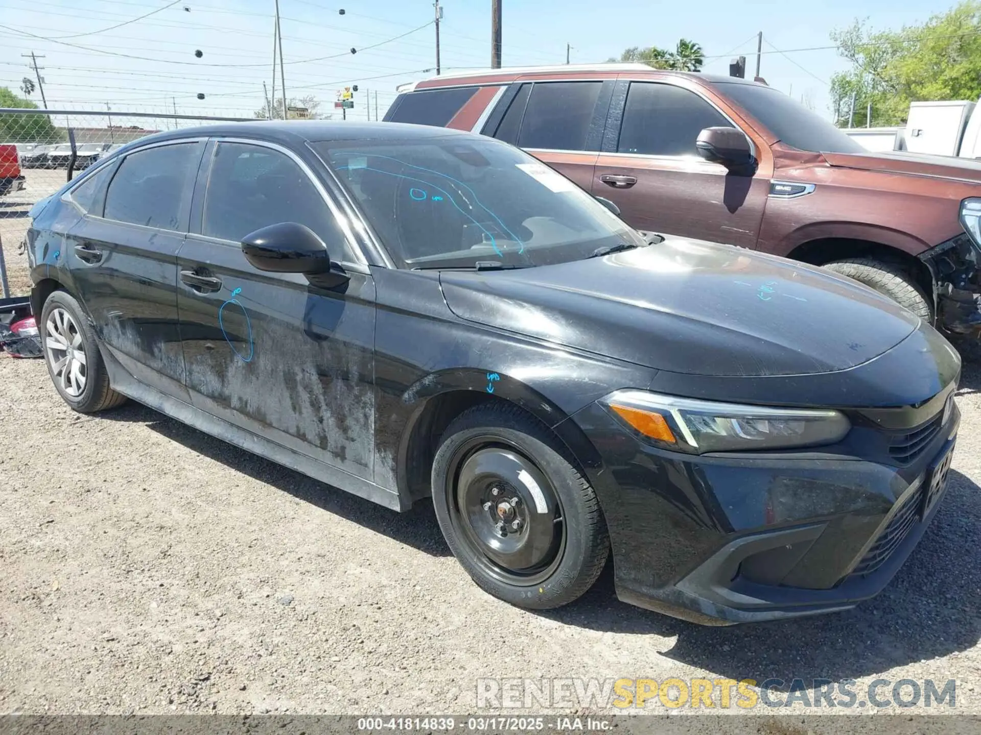 1 Photograph of a damaged car 2HGFE2F2XNH522722 HONDA CIVIC 2022