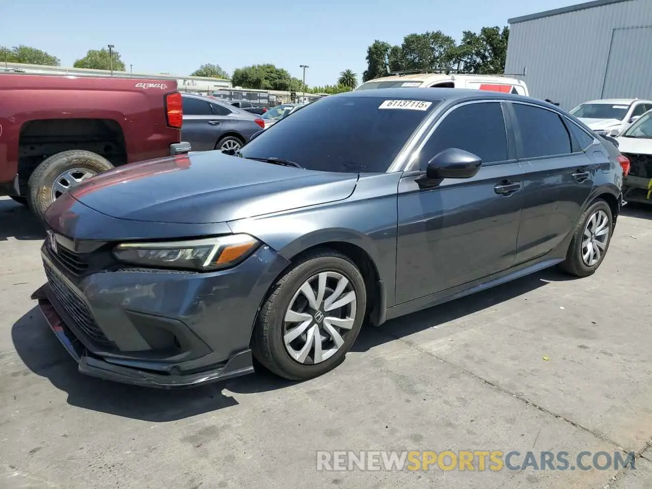 1 Photograph of a damaged car 2HGFE2F2XNH560886 HONDA CIVIC 2022