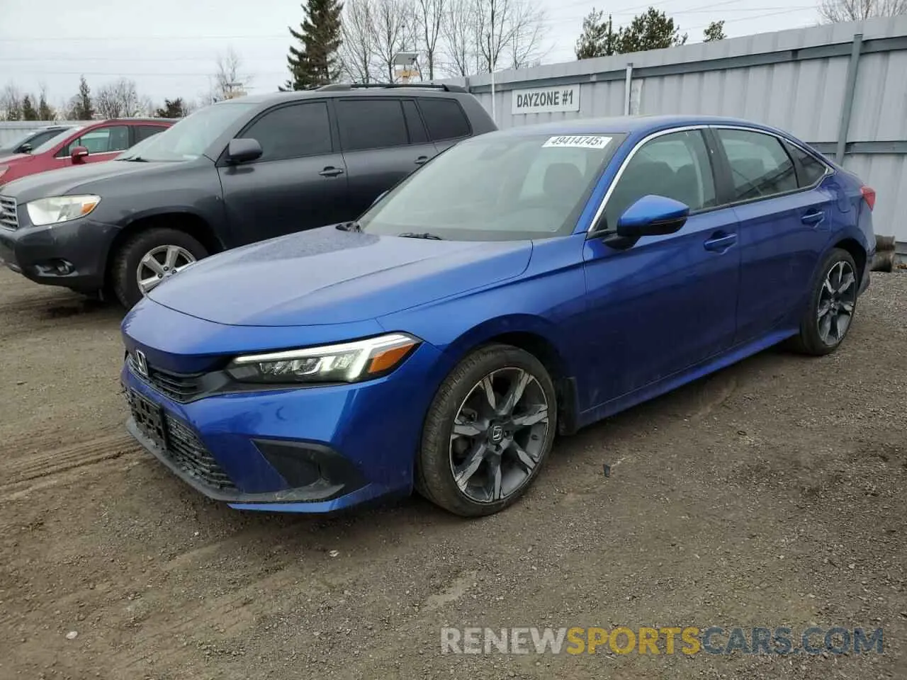 1 Photograph of a damaged car 2HGFE2F32NH124896 HONDA CIVIC 2022