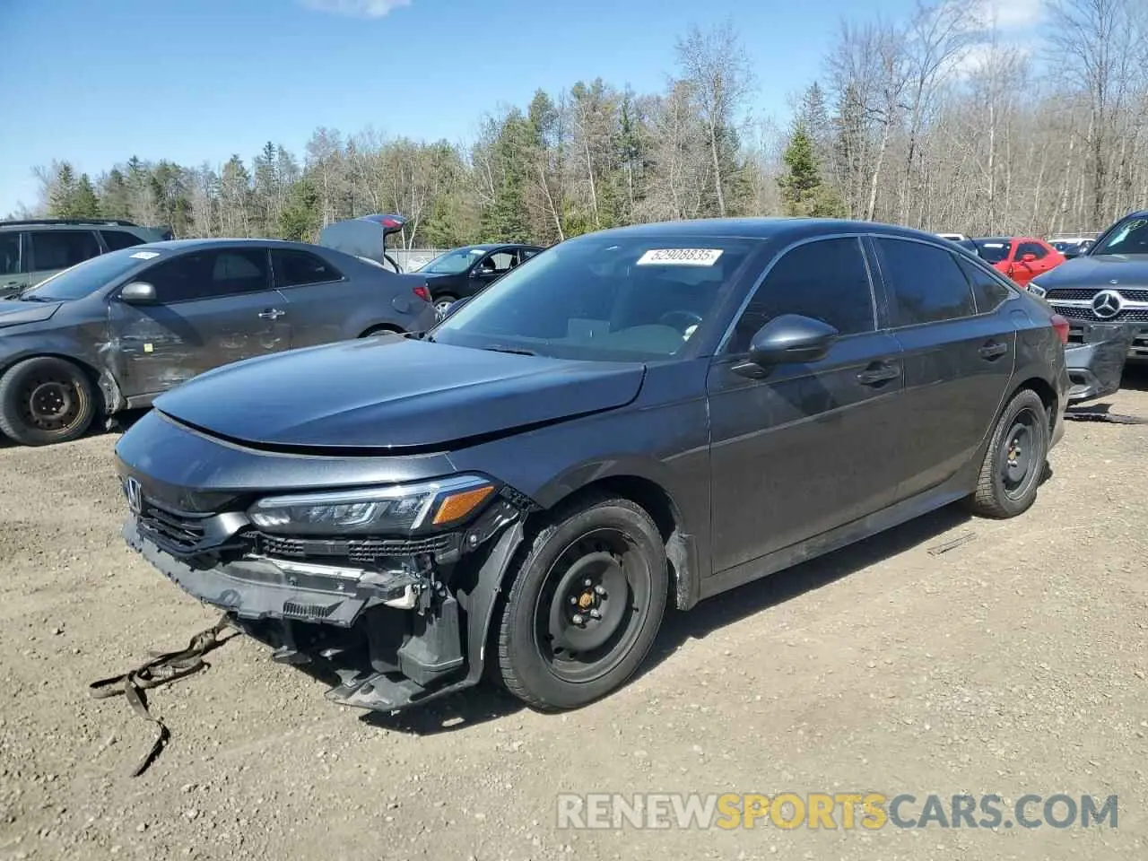 1 Photograph of a damaged car 2HGFE2F35NH115643 HONDA CIVIC 2022