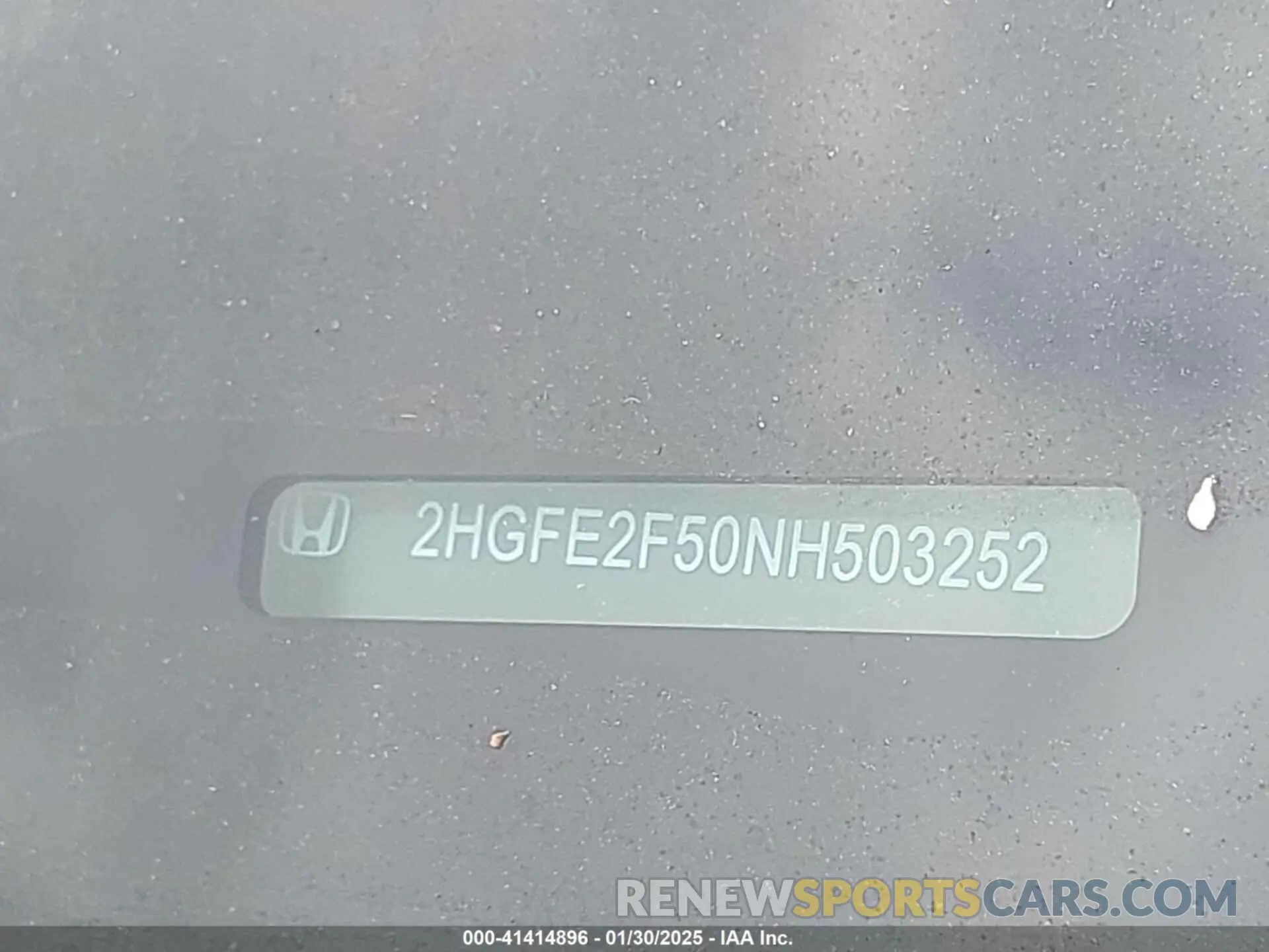 9 Photograph of a damaged car 2HGFE2F50NH503252 HONDA CIVIC 2022