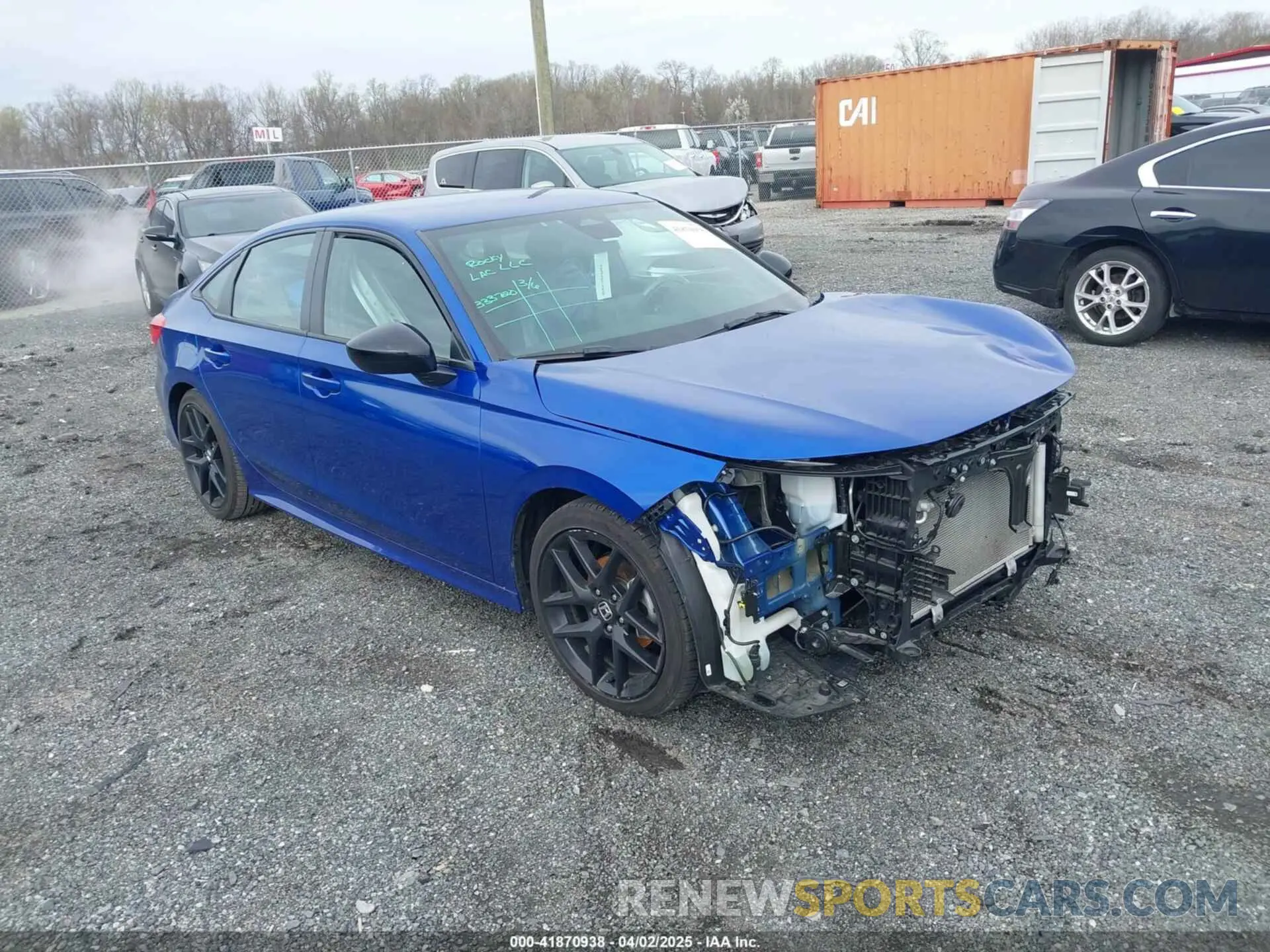 1 Photograph of a damaged car 2HGFE2F50NH503994 HONDA CIVIC 2022