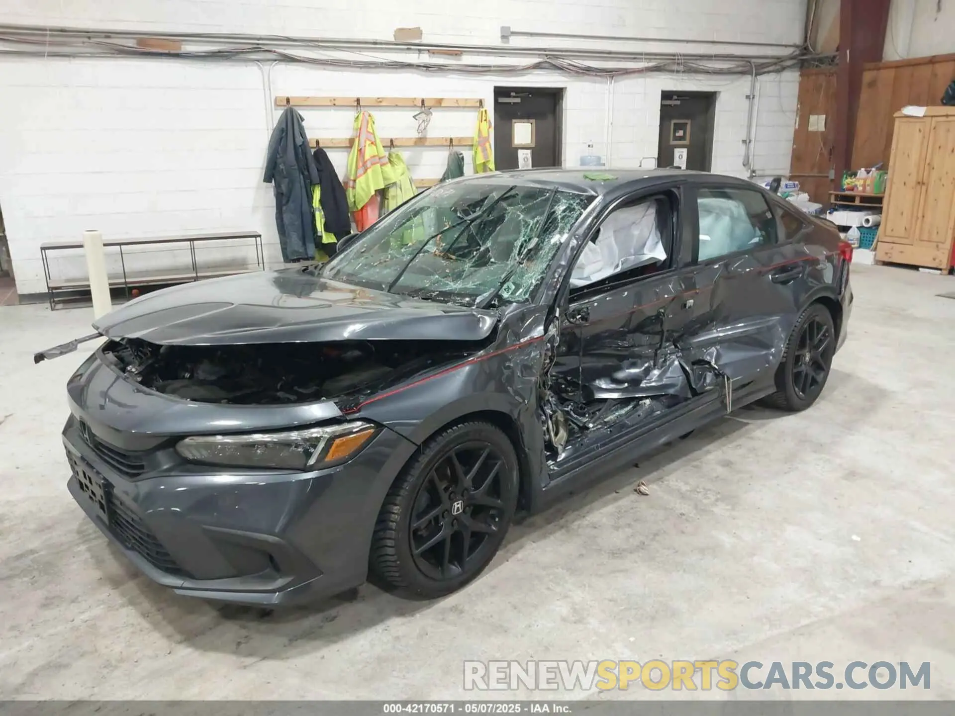 6 Photograph of a damaged car 2HGFE2F50NH517474 HONDA CIVIC 2022