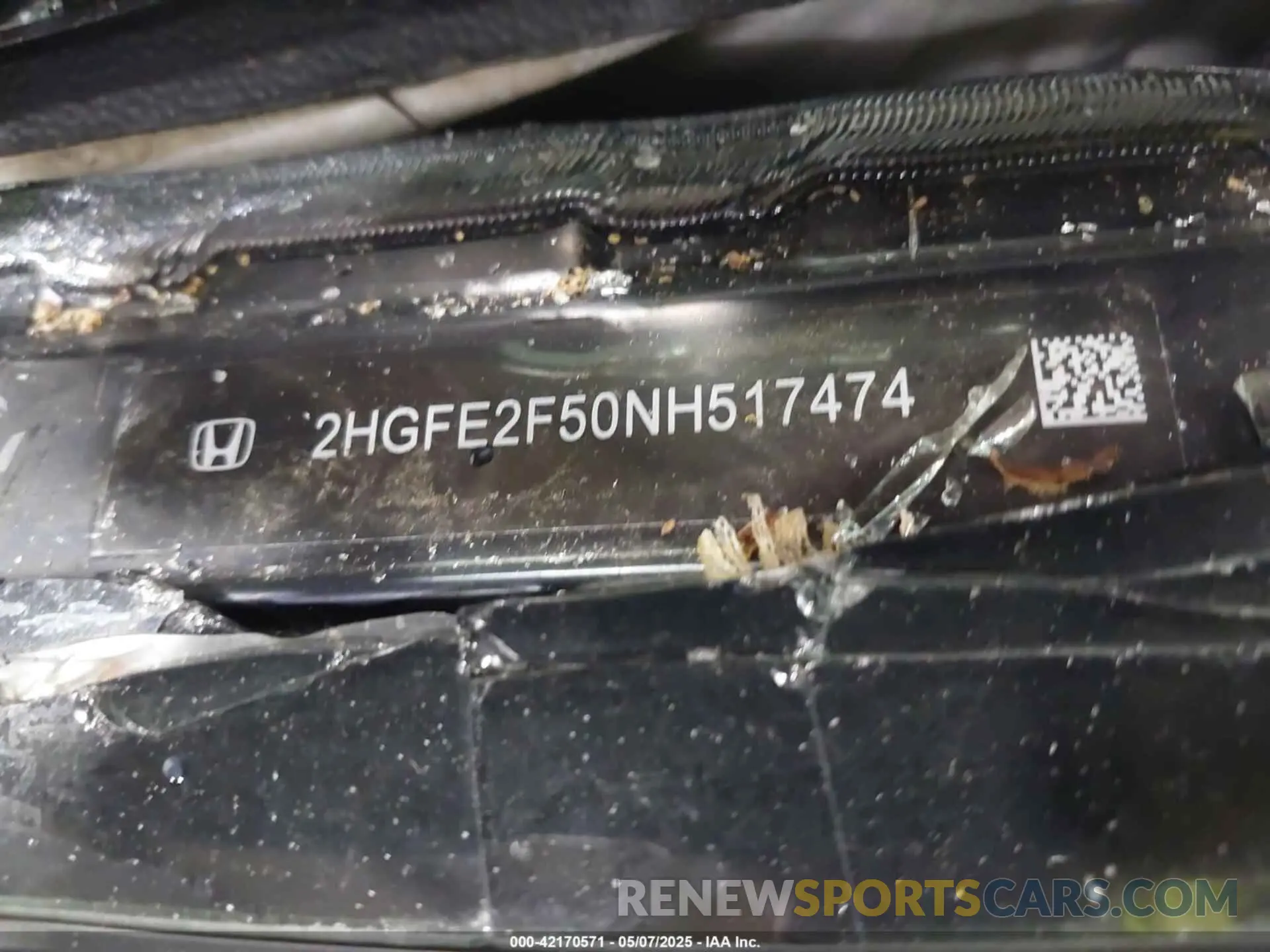9 Photograph of a damaged car 2HGFE2F50NH517474 HONDA CIVIC 2022