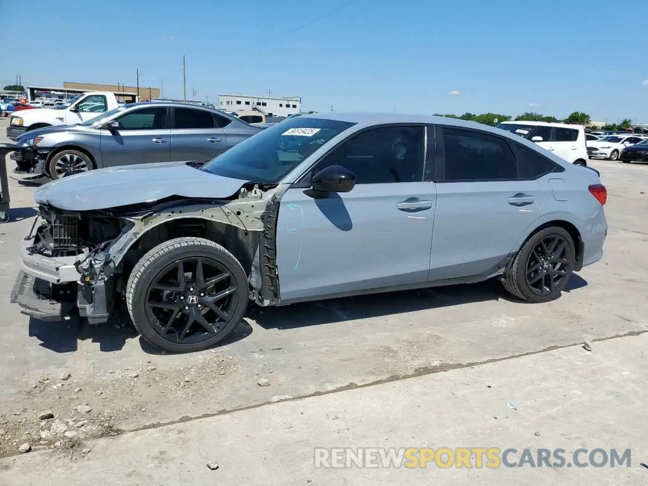 1 Photograph of a damaged car 2HGFE2F50NH529625 HONDA CIVIC 2022