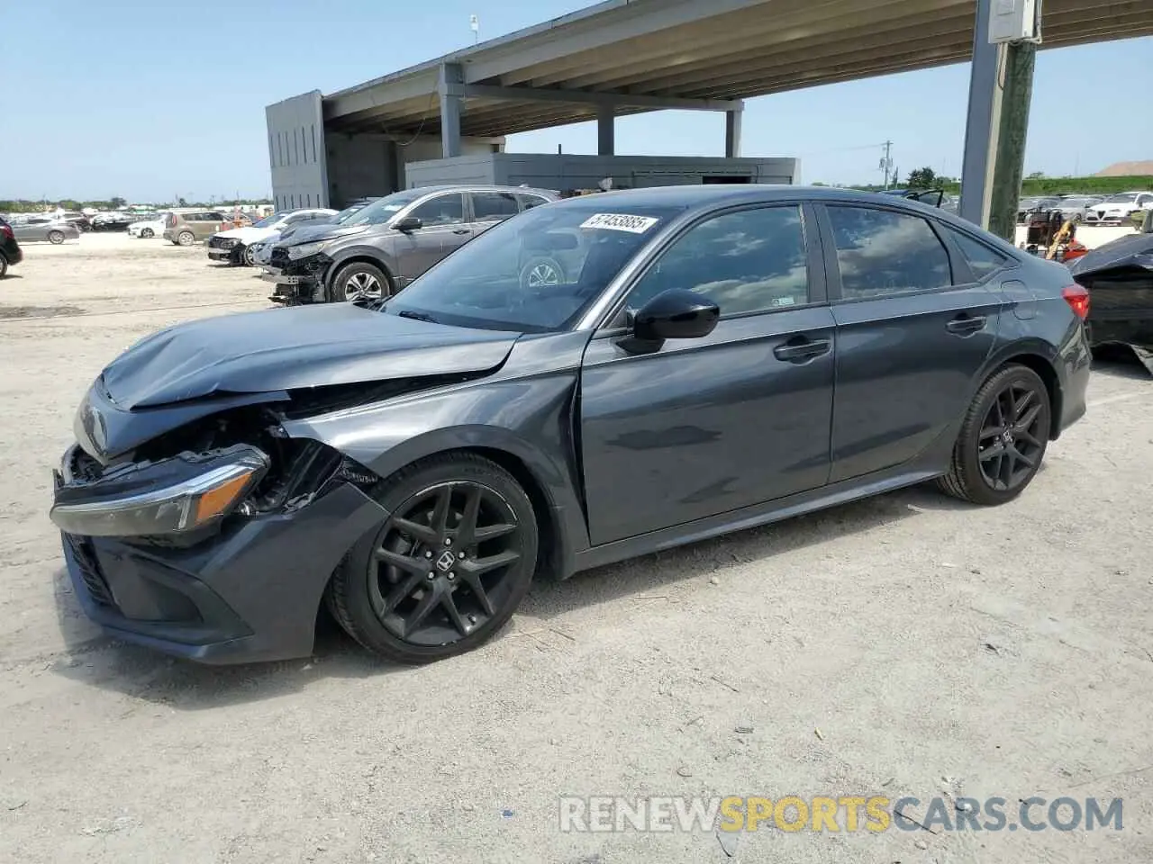 1 Photograph of a damaged car 2HGFE2F50NH539250 HONDA CIVIC 2022