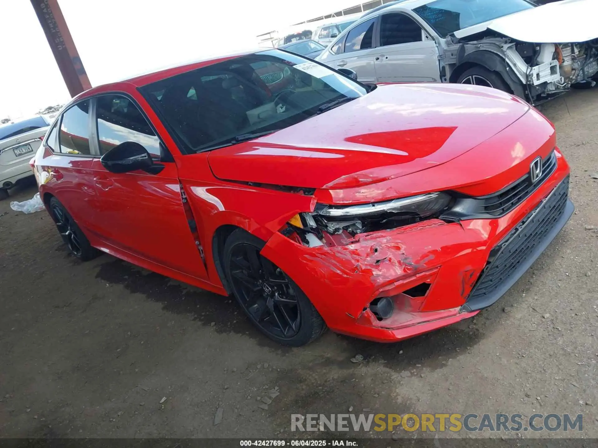 1 Photograph of a damaged car 2HGFE2F50NH542570 HONDA CIVIC 2022