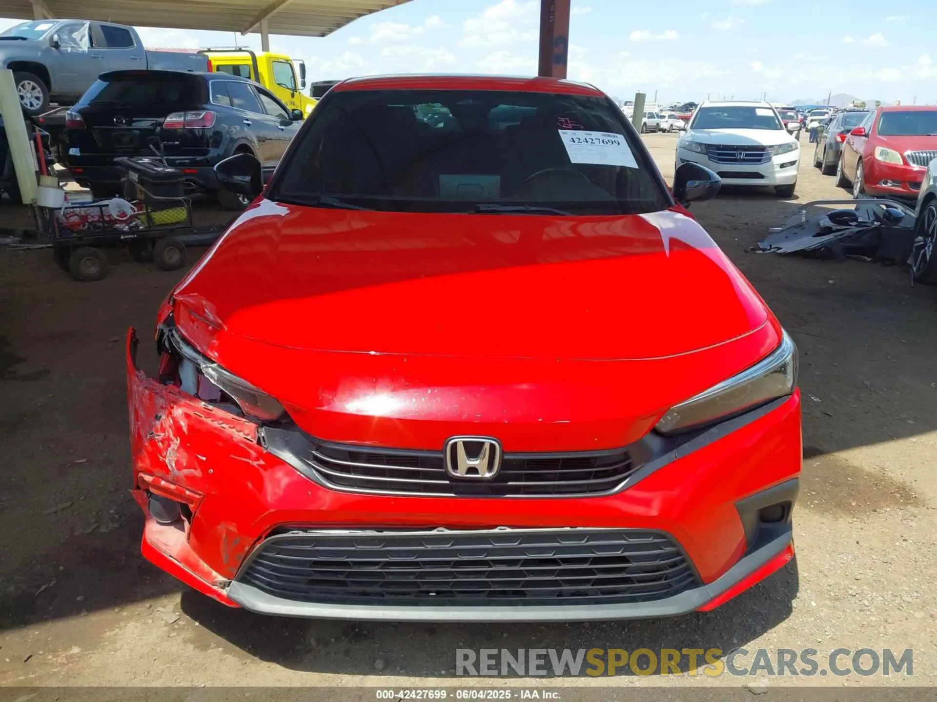 13 Photograph of a damaged car 2HGFE2F50NH542570 HONDA CIVIC 2022