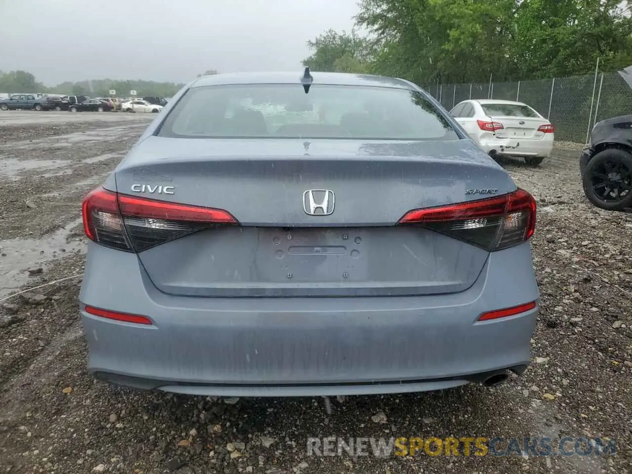 6 Photograph of a damaged car 2HGFE2F50NH555108 HONDA CIVIC 2022